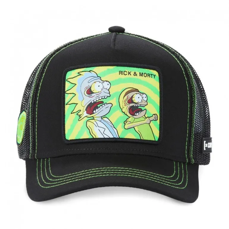 Casquette Trucker Rick And Morty Snapback Noir Capslab