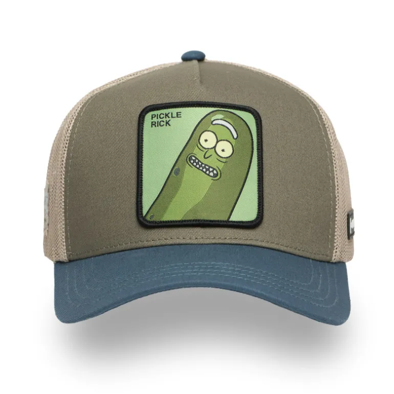 Casquette Trucker Rick Et Morty Pickle Snapback Kaki - Capslab