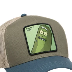Casquette Trucker Rick Et Morty Pickle Snapback Kaki - Capslab