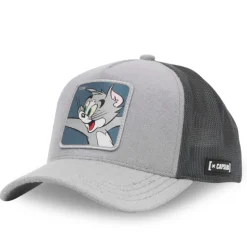 Casquette Trucker Tom And Jerry Snapback - Grise - Capslab