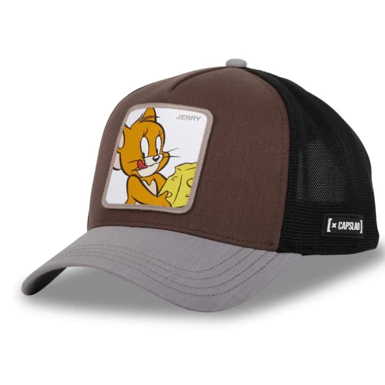 Casquette Trucker Tom And Jerry Snapback - Marron - Capslab