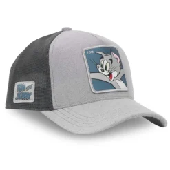 Casquette Trucker Tom And Jerry Snapback - Grise - Capslab