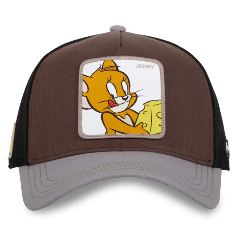 Casquette Trucker Tom And Jerry Snapback - Marron - Capslab