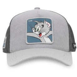 Casquette Trucker Tom And Jerry Snapback - Grise - Capslab