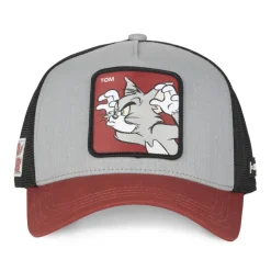 Casquette Trucker Tom Et Jerry Snapback Grise - Capslab