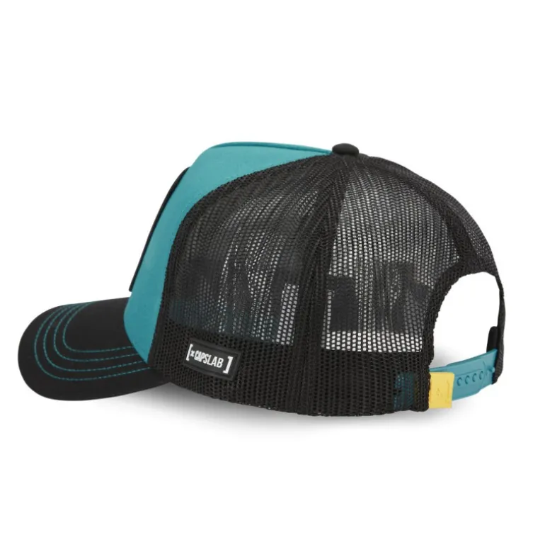 Casquette Trucker Tom Et Jerry Snapback Turquoise - Capslab