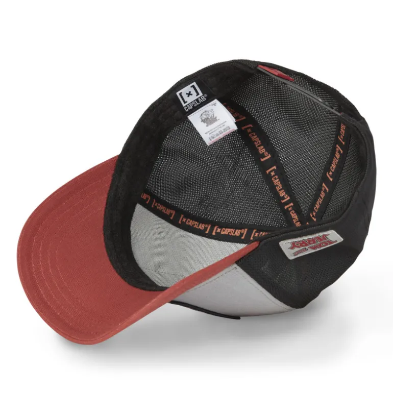 Casquette Trucker Tom Et Jerry Snapback Grise - Capslab