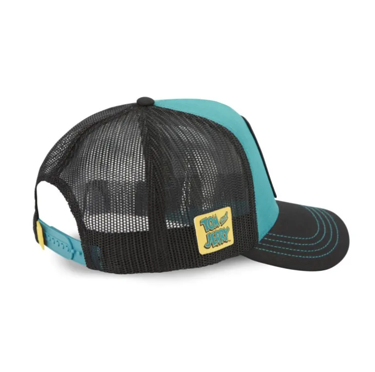 Casquette Trucker Tom Et Jerry Snapback Turquoise - Capslab