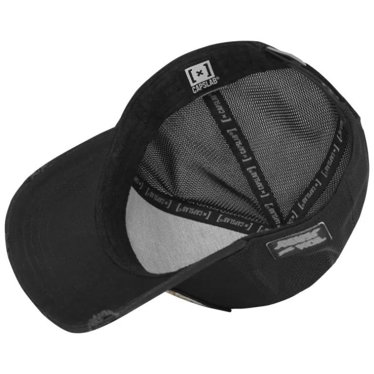 Casquette Trucker Tom Et Jerry Snapback Noire - Capslab