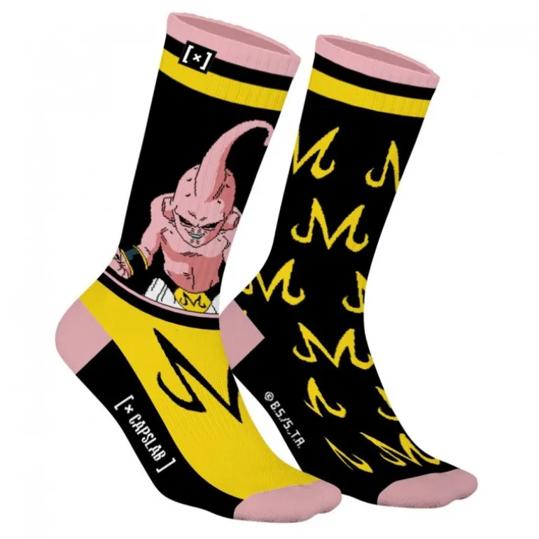 Paire de Chaussettes Dragon Ball Z Buu Jaune Capslab