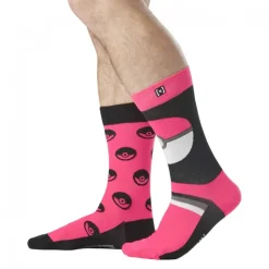 Paire de Chaussettes Pokemon Pokeball Rouge Capslab