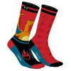 Paire de chaussettes tennis dépareillées Pokemon Dracaufeu - Capslab