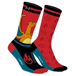 Paire de chaussettes tennis dépareillées Pokemon Dracaufeu - Capslab