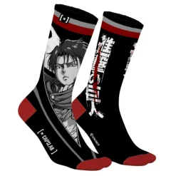 Paires de Chaussettes Attack On Titan Livai - Noire - Capslab