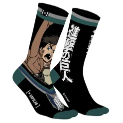 Paires de Chaussettes Attack On Titan Eren - Noire - Capslab