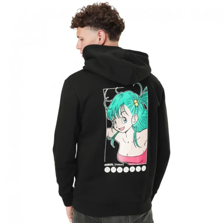 Sweat Dragon Ball Bulma Homme Noir Capslab