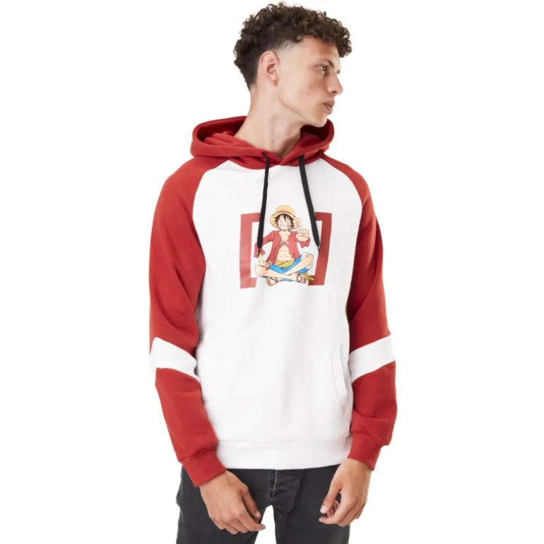 Sweat One Piece Luffy Homme Rouge Capslab