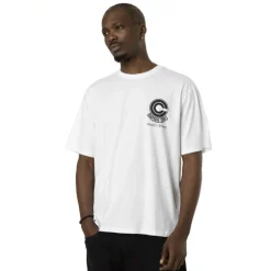 T-shirt Blanc Dragon Ball Z Vegeta Homme coupe Relaxed fit Capslab