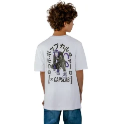 T-shirt Blanc garcon coupe Relaxed fit Monkey Business Capslab