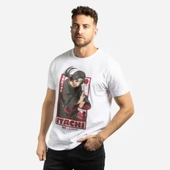 T-shirt Blanc Naruto Shippuden Itachi homme coupe Regular Capslab