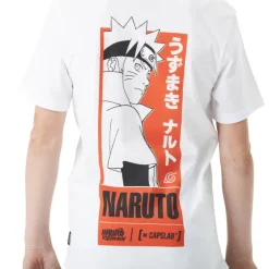 T-shirt Blanc Naruto Shippuden Garcon coupe Oversize - Capslab