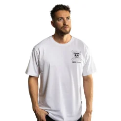 T-shirt Blanc One Piece homme coupe Oversize Capslab
