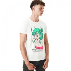 T-shirt Dragon Ball Bulma Homme Blanc Capslab