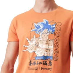 T-shirt Dragon Ball Super Goku Homme Orange Capslab
