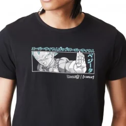 T-shirt Dragon Ball Super Vegeta Homme Noir Capslab
