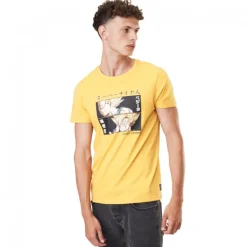 T-shirt Dragon Ball Z Goku, Vegeta Homme Jaune Capslab