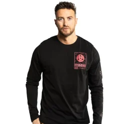 T-shirt Manches Longues Noir Naruto Shippuden Itachi homme coupe Regular Capslab