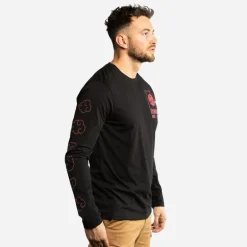 T-shirt Manches Longues Noir Naruto Shippuden Itachi homme coupe Regular Capslab