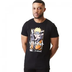 T-shirt Naruto Shippuden Homme Noir Capslab