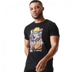 T-shirt Naruto Shippuden Homme Noir Capslab