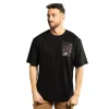 T-shirt Noir Dragon Ball Super Black Goku homme coupe Relaxed fit Capslab
