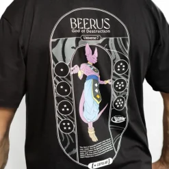 T-shirt Noir Dragon Ball Super Beerus homme coupe Oversize Capslab