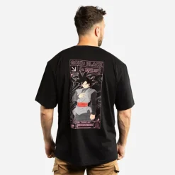 T-shirt Noir Dragon Ball Super Black Goku homme coupe Relaxed fit Capslab