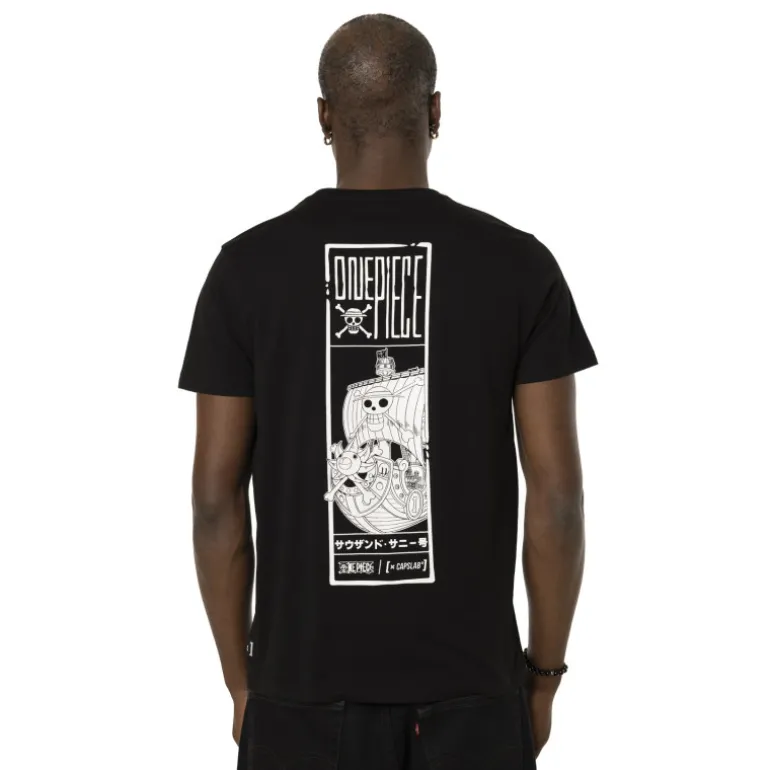 T-shirt Noir One Piece Homme coupe Regular Capslab