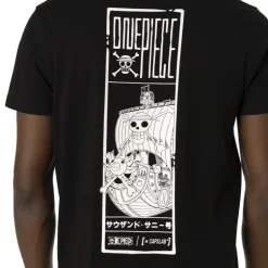 T-shirt Noir One Piece Homme coupe Regular Capslab