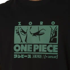 T-shirt Noir One Piece Roronoa Zoro Homme - Capslab