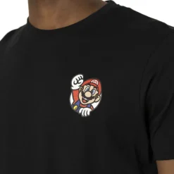 T-shirt Noir Super Mario Homme coupe Regular Capslab