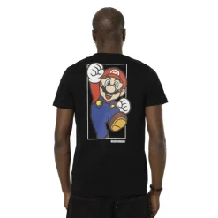 T-shirt Noir Super Mario Homme coupe Regular Capslab