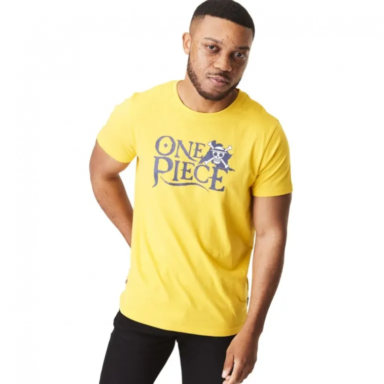 T-shirt One Piece Homme Jaune Capslab