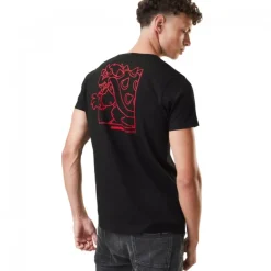 T-shirt Super Mario Bowser Homme Noir Capslab