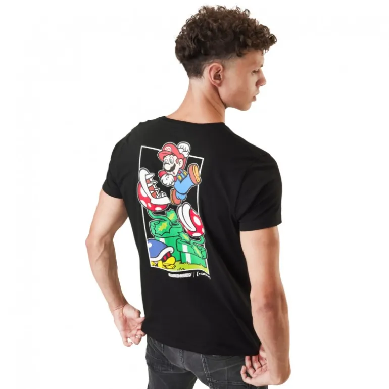 T-shirt Super Mario Homme Noir Capslab