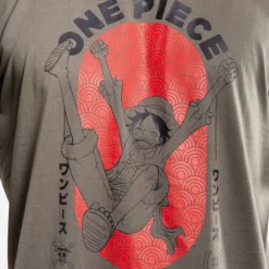 T-shirt Vert One Piece Luffy homme coupe Relaxed fit Capslab