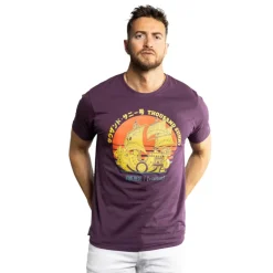 T-shirt Violet One Piece homme coupe Regular Capslab
