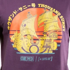 T-shirt Violet One Piece homme coupe Regular Capslab